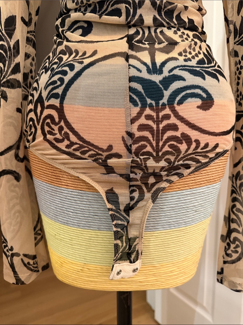 RARE a'gaci Mesh Long-Sleeve Bodysuit